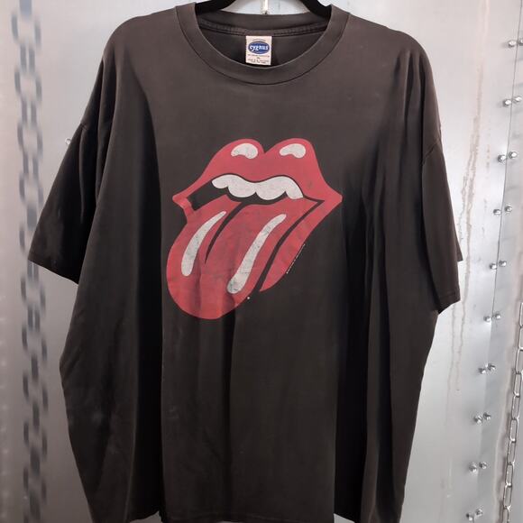 Rolling Stones Vintage 90s Faded Distressed Tongue Classic Rock Shirt XL Cygnus - Picture 2 of 7